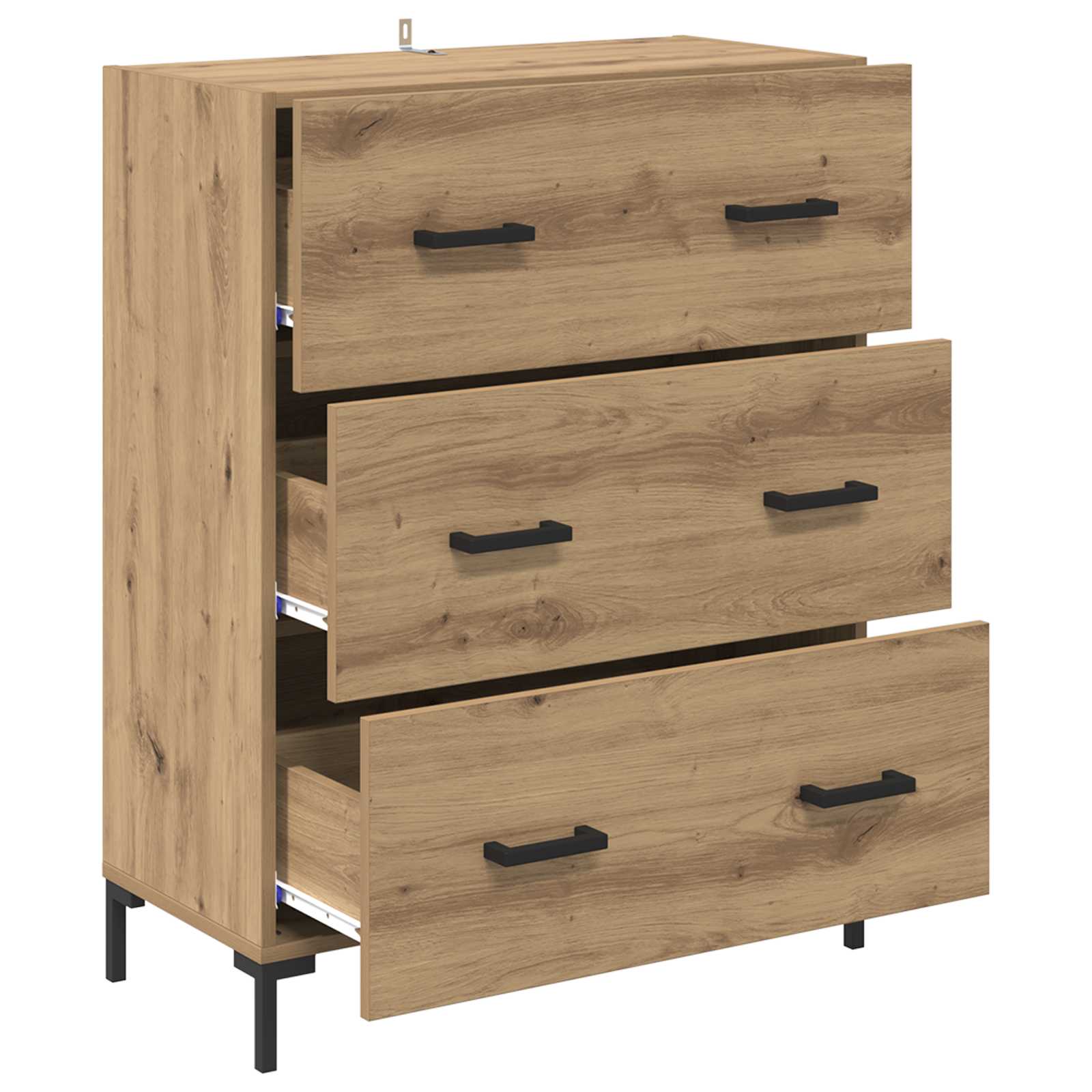 Kreveta s ladicama Umjetnički hrast 69,5 x 34 x 90 cm