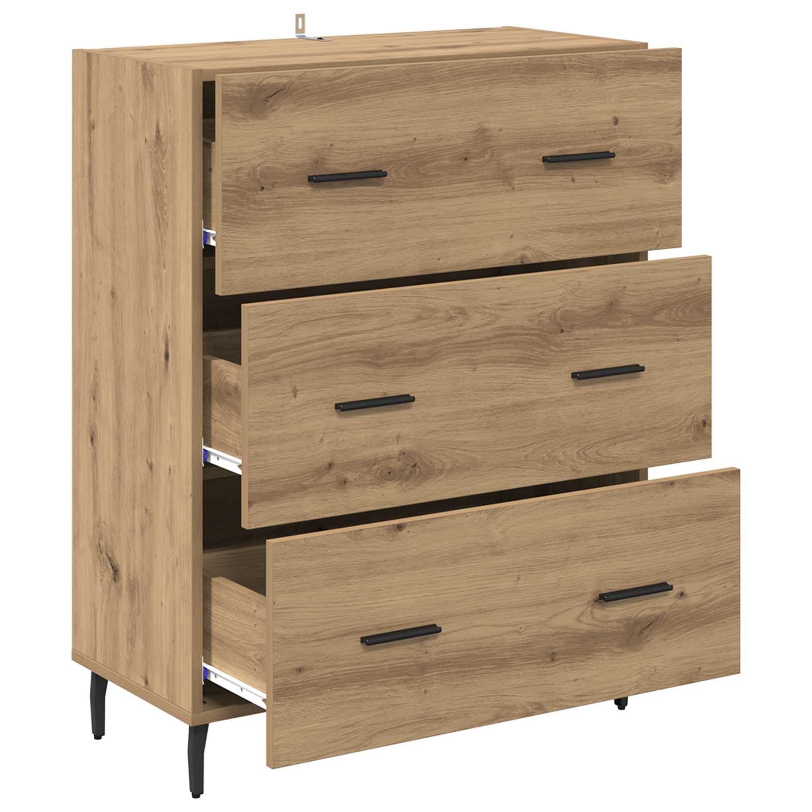 Kreveta s ladicama Umjetnički hrast 69,5 x 34 x 90 cm