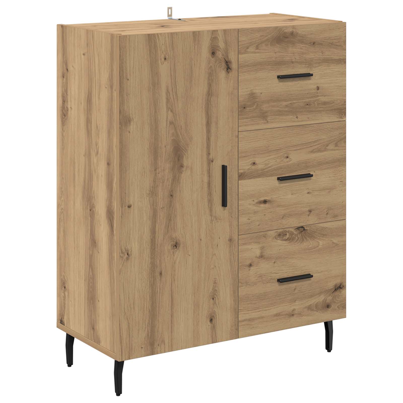 Kreveta s ladicama Umjetnički hrast 69,5 x 34 x 90 cm