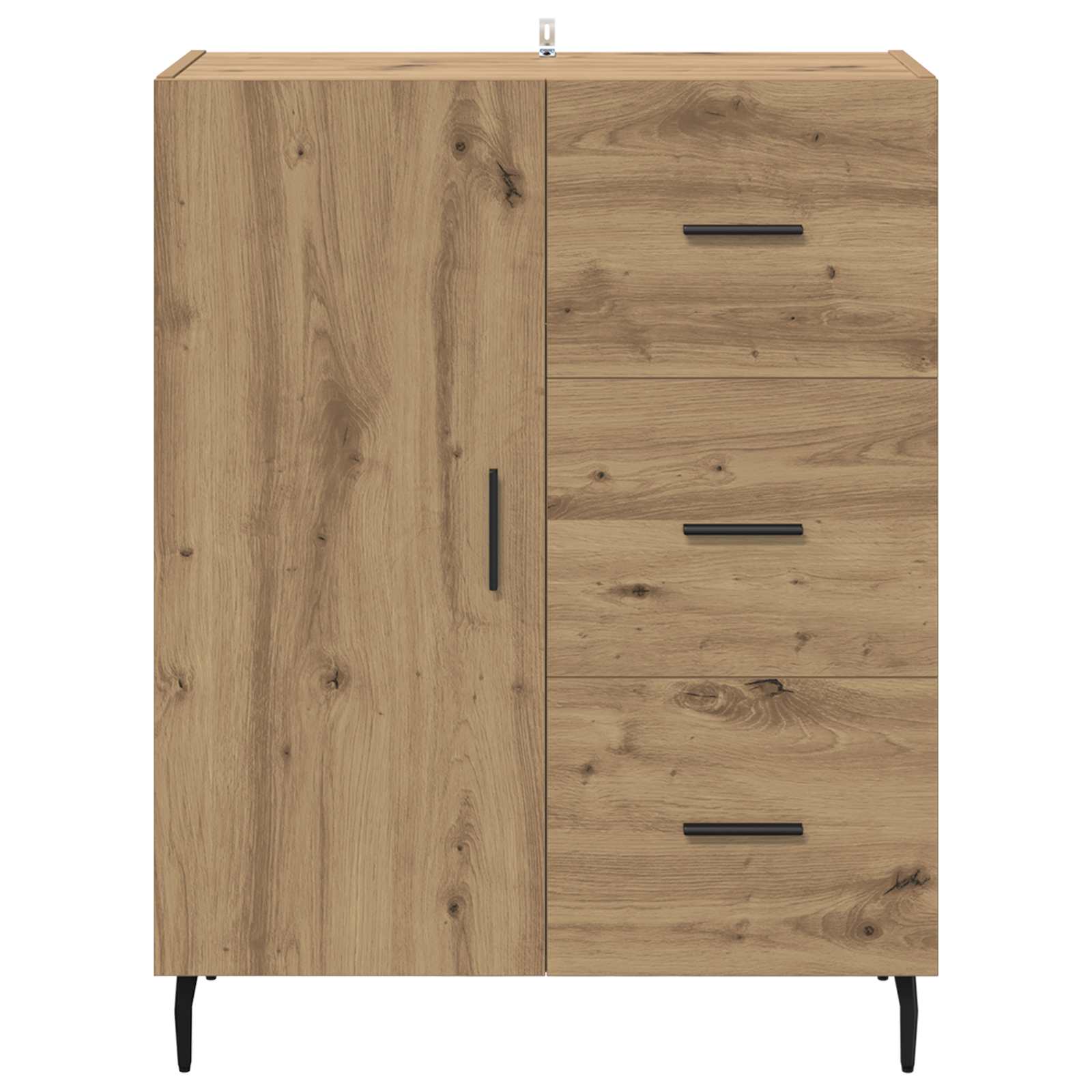 Kreveta s ladicama Umjetnički hrast 69,5 x 34 x 90 cm