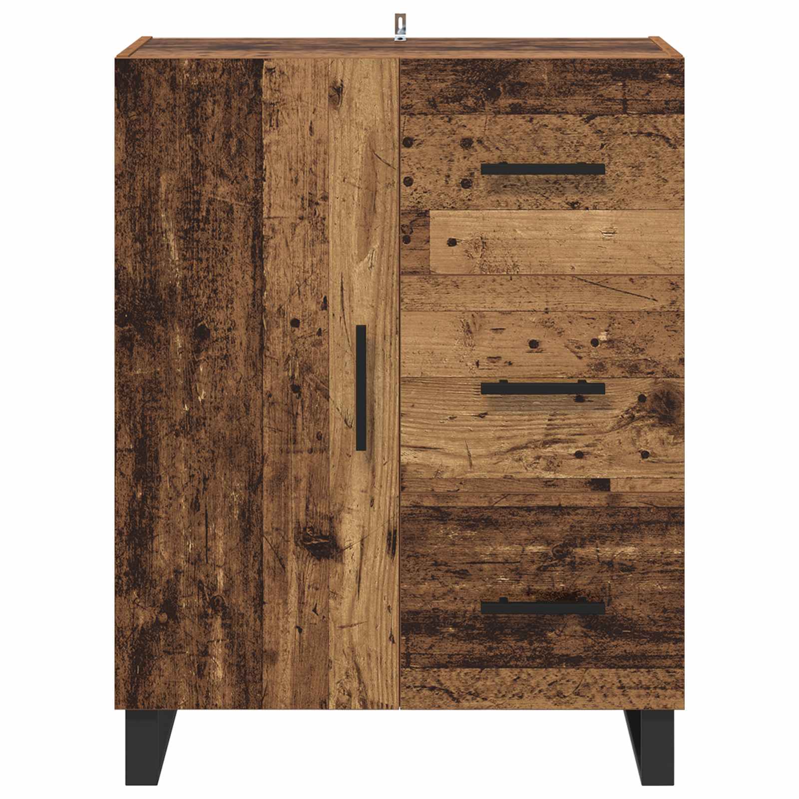 Kreveta Staro drvo 69,5 x 34 x 90 cm Obrađeno drvo i čelik