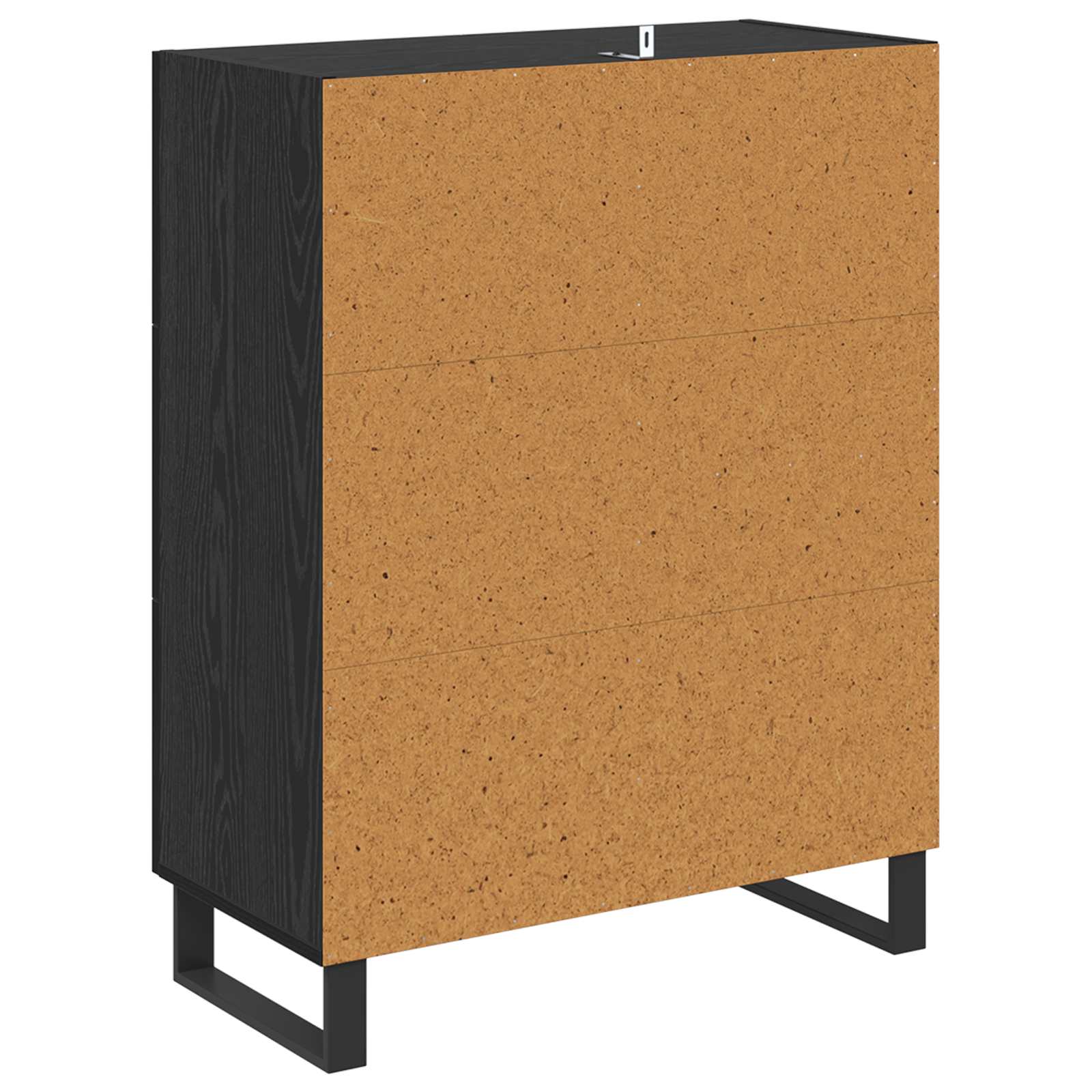 Kreveta Crni hrast 69,5 x 34 x 90 cm Obrađeno drvo i čelik