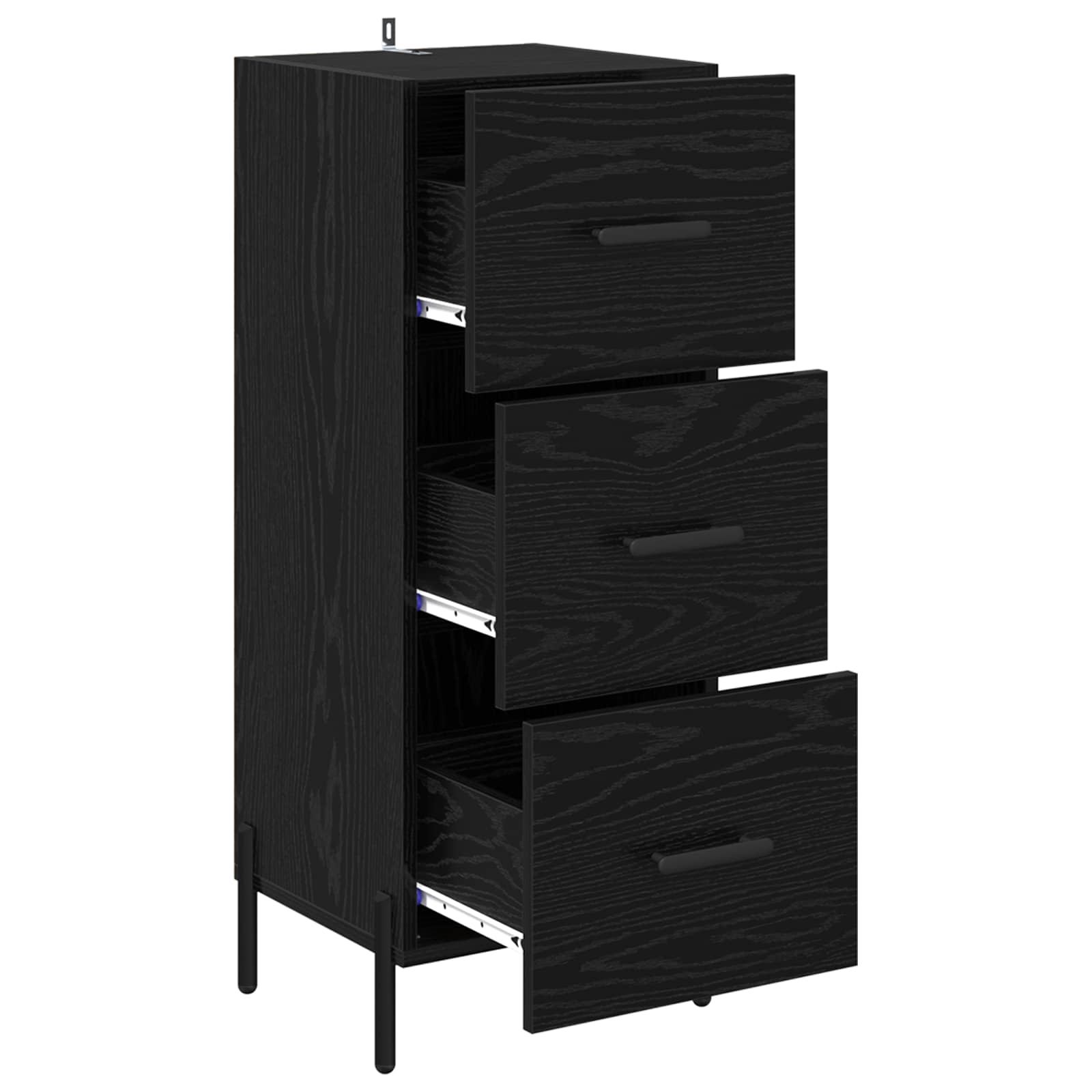 Kreveta Crni hrast 34 x 34.5 x 90 cm Konstruirano drvo