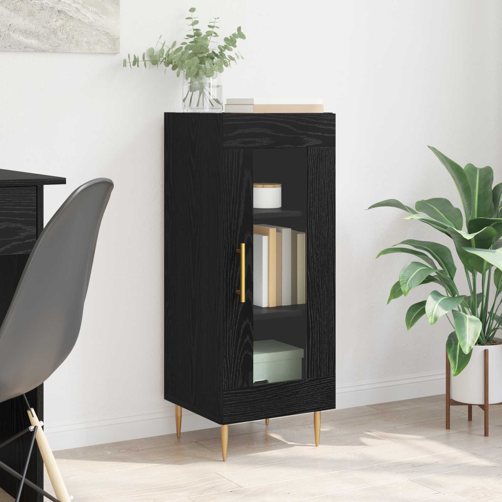 Kreveta Crni hrast 34 x 34.5 x 90 cm Konstruirano drvo