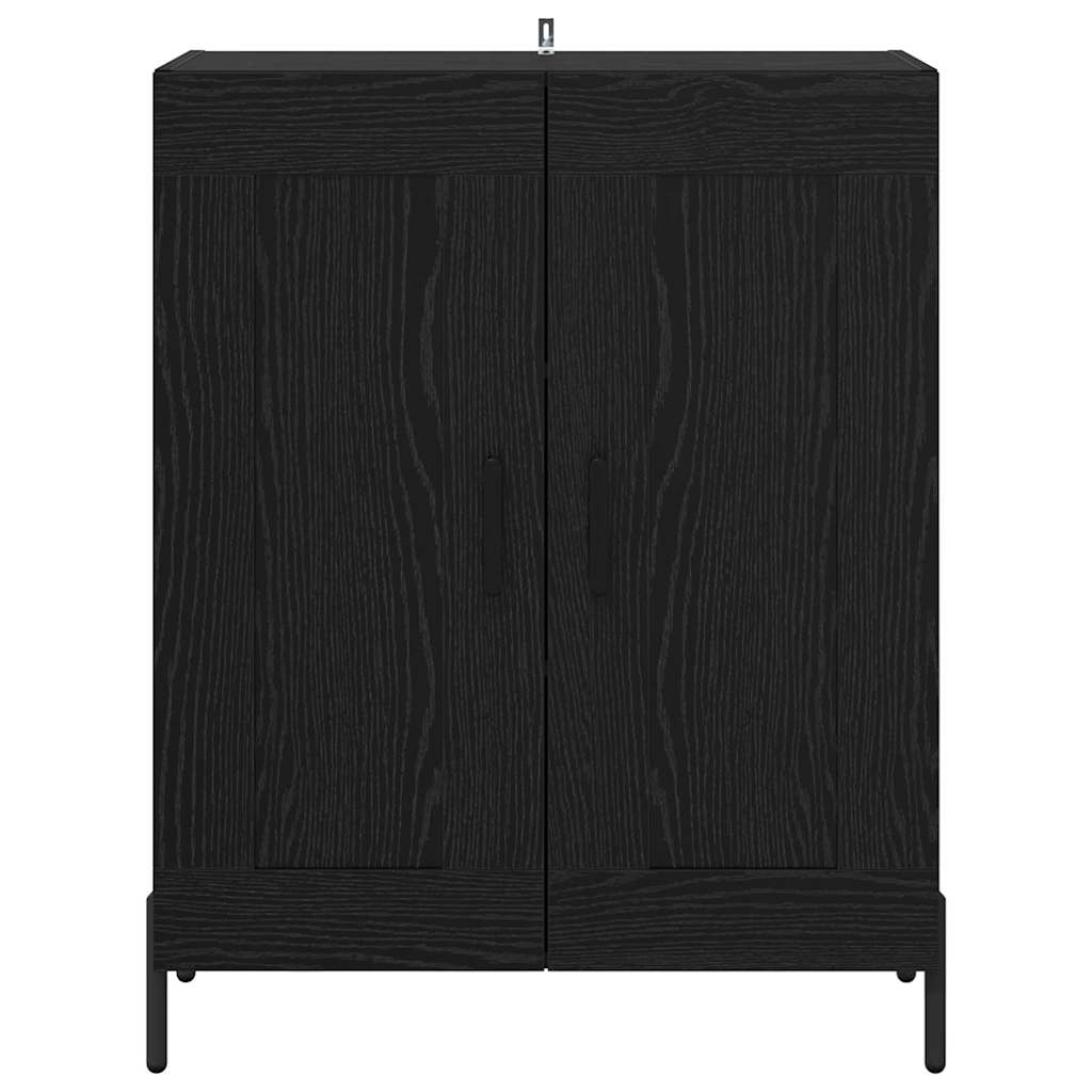 Kreveta Crni hrast 69,5 x 34 x 90 cm Obrađeno drvo i čelik