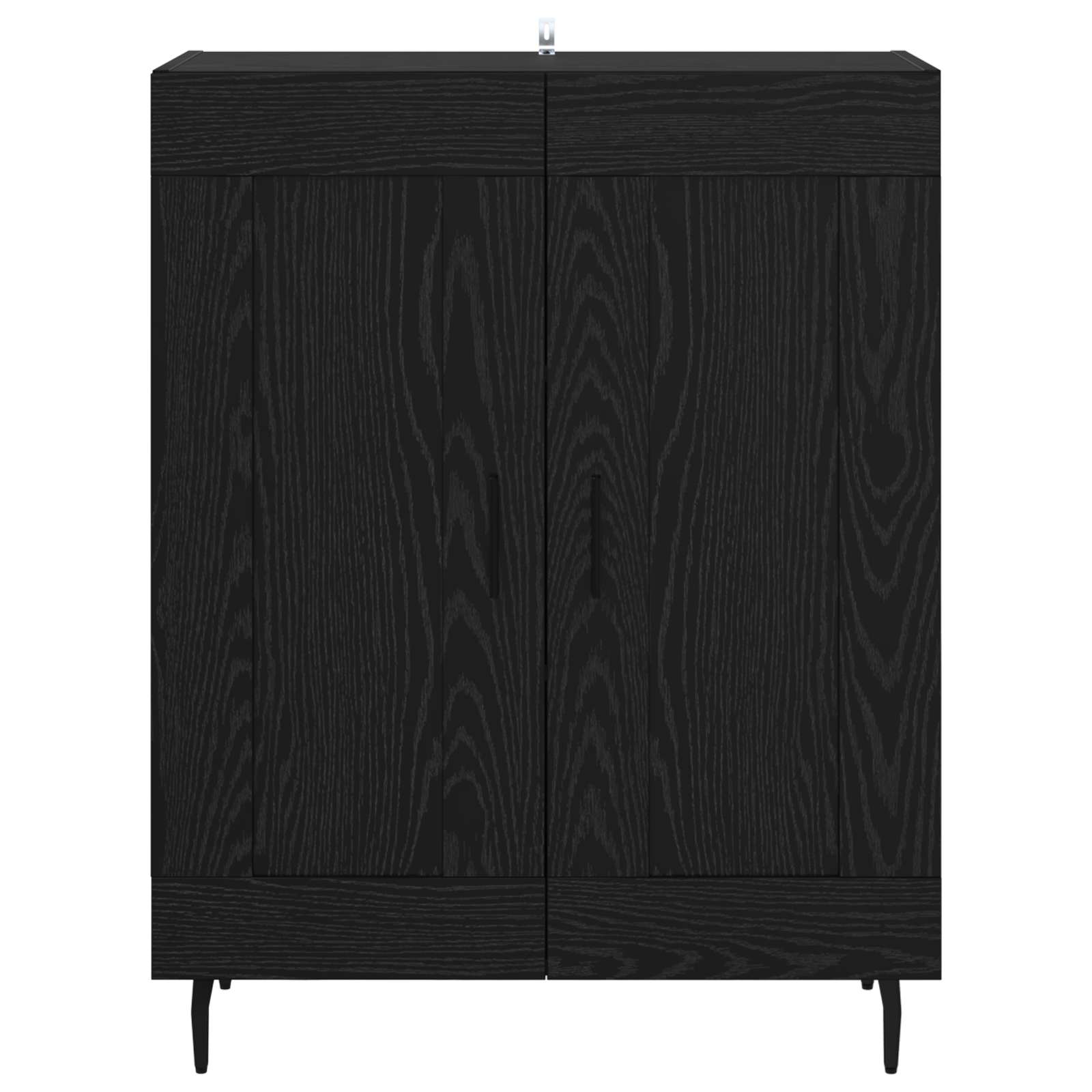 Kreveta Crni hrast 69,5 x 34 x 90 cm Obrađeno drvo i čelik
