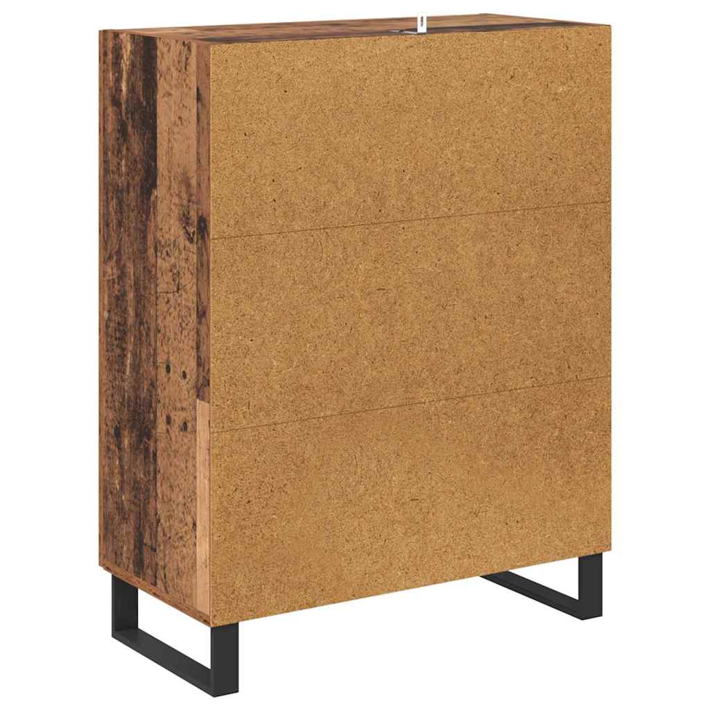 Kreveta Staro drvo 69,5 x 34 x 90 cm Obrađeno drvo i čelik