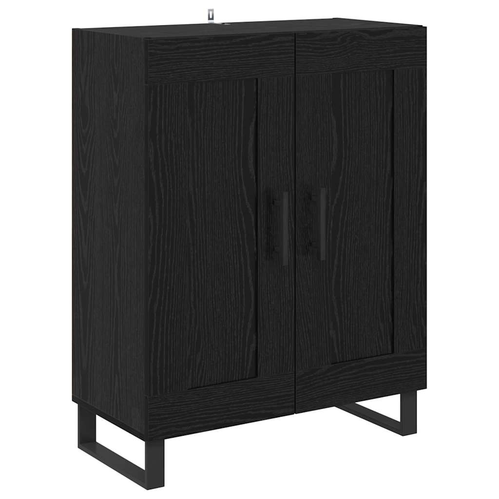 Kreveta Crni hrast 69,5 x 34 x 90 cm Obrađeno drvo i čelik
