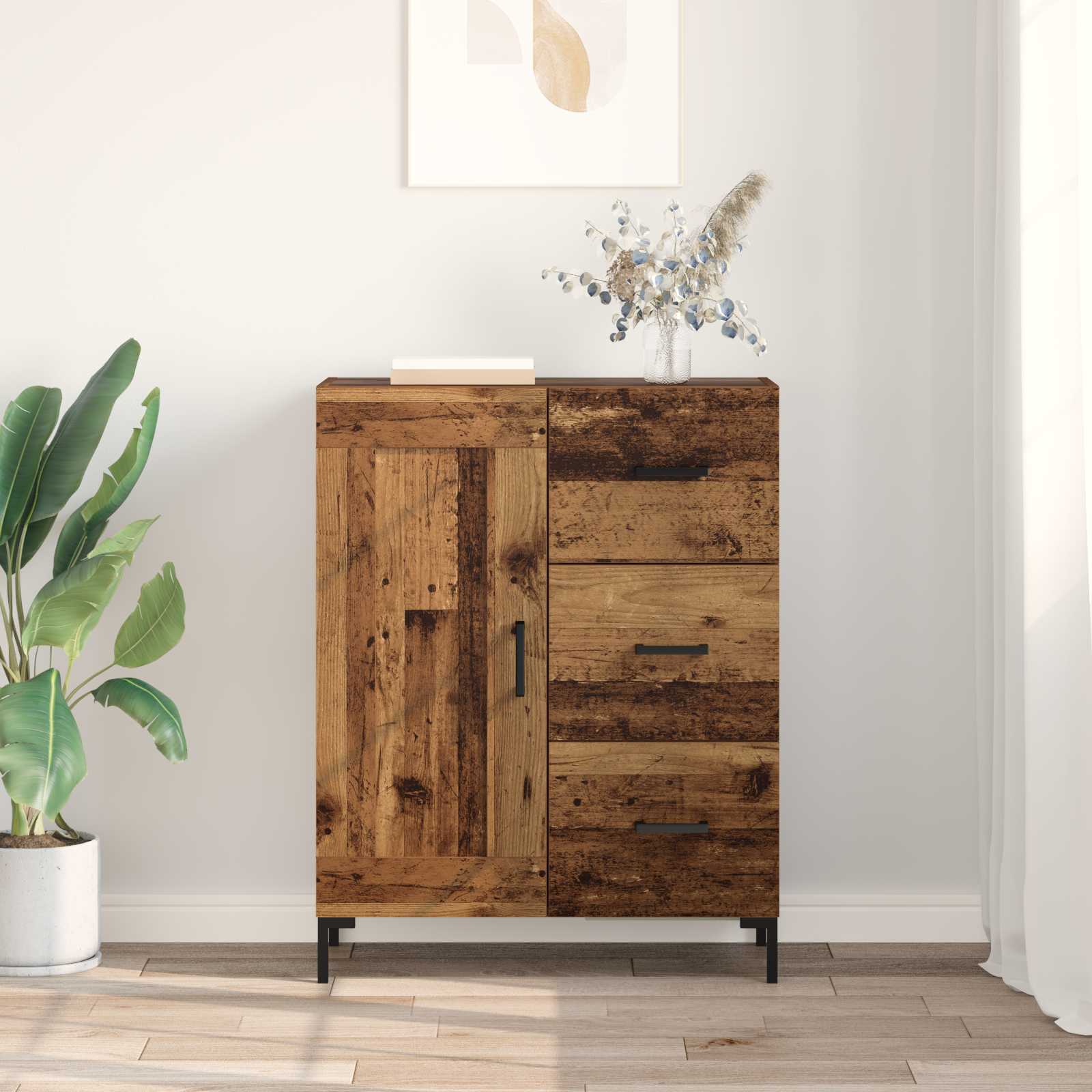 Kreveta Staro drvo 69.5 x 34 x 90 cm Konstruirano drvo