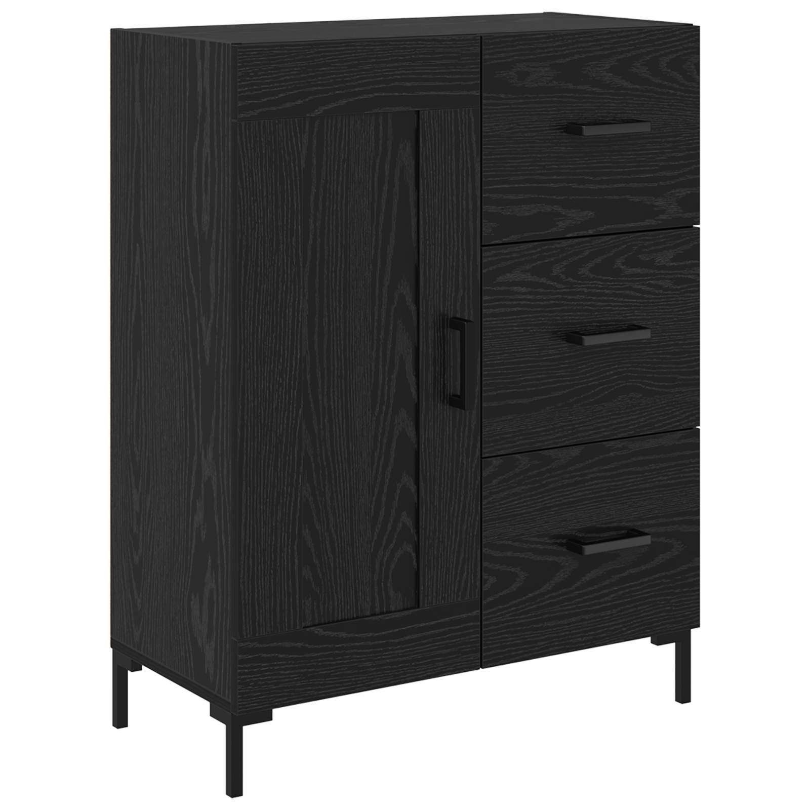 Kreveta Crni hrast 69.5 x 34 x 90 cm Konstruirano drvo