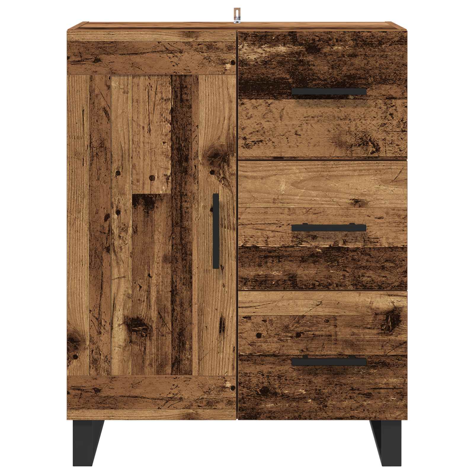 Kreveta Staro drvo 69,5 x 34 x 90 cm Obrađeno drvo i čelik