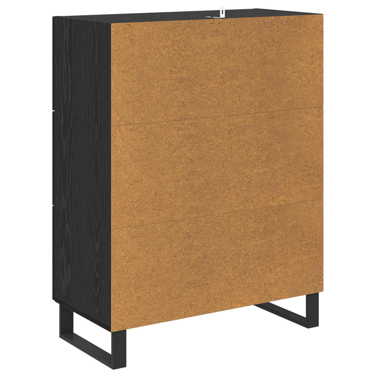 Kreveta Crni hrast 69,5 x 34 x 90 cm Obrađeno drvo i čelik