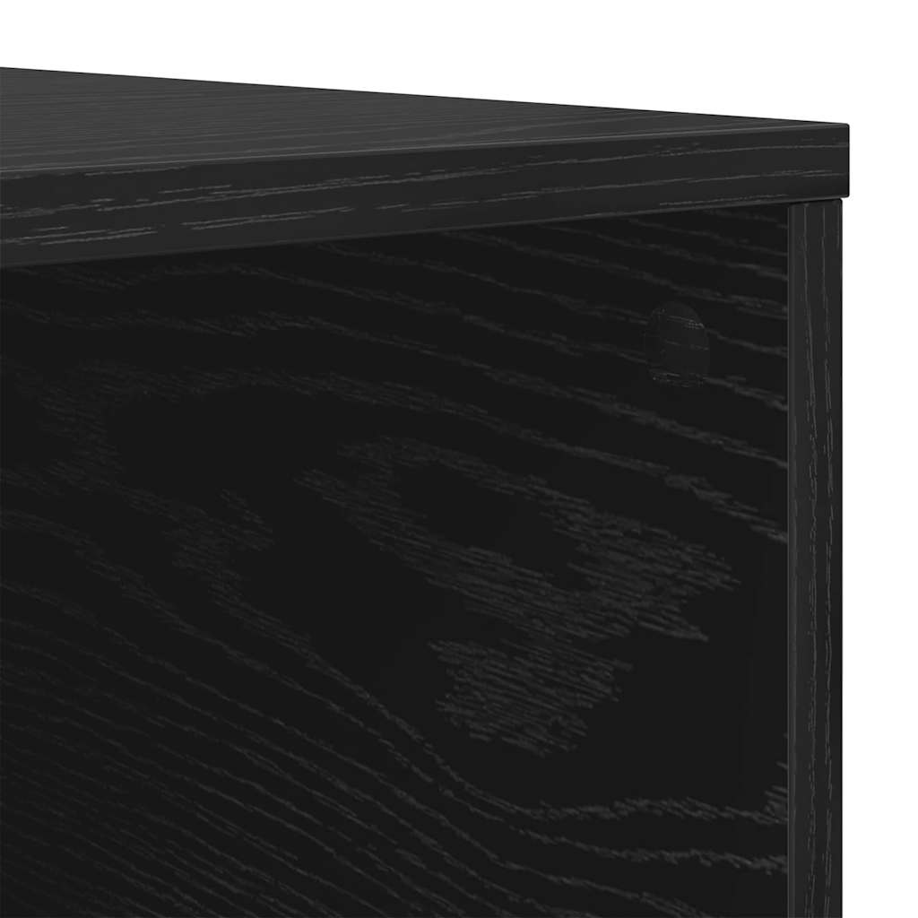 Kava Stol Crni hrast 80 x 80 x 36,5 cm Konstruirano drvo