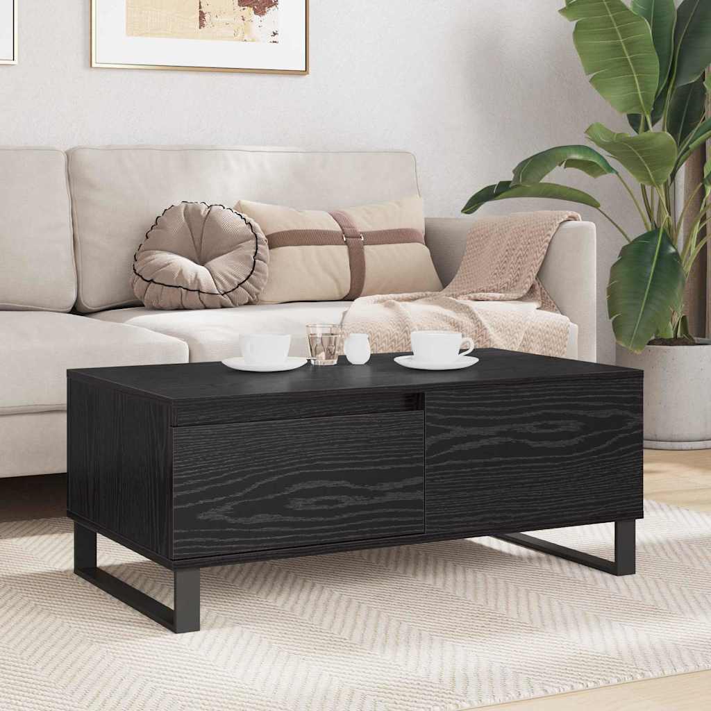 Kava Stol Crni hrast 90 x 50 x 36,5 cm Konstruirano drvo