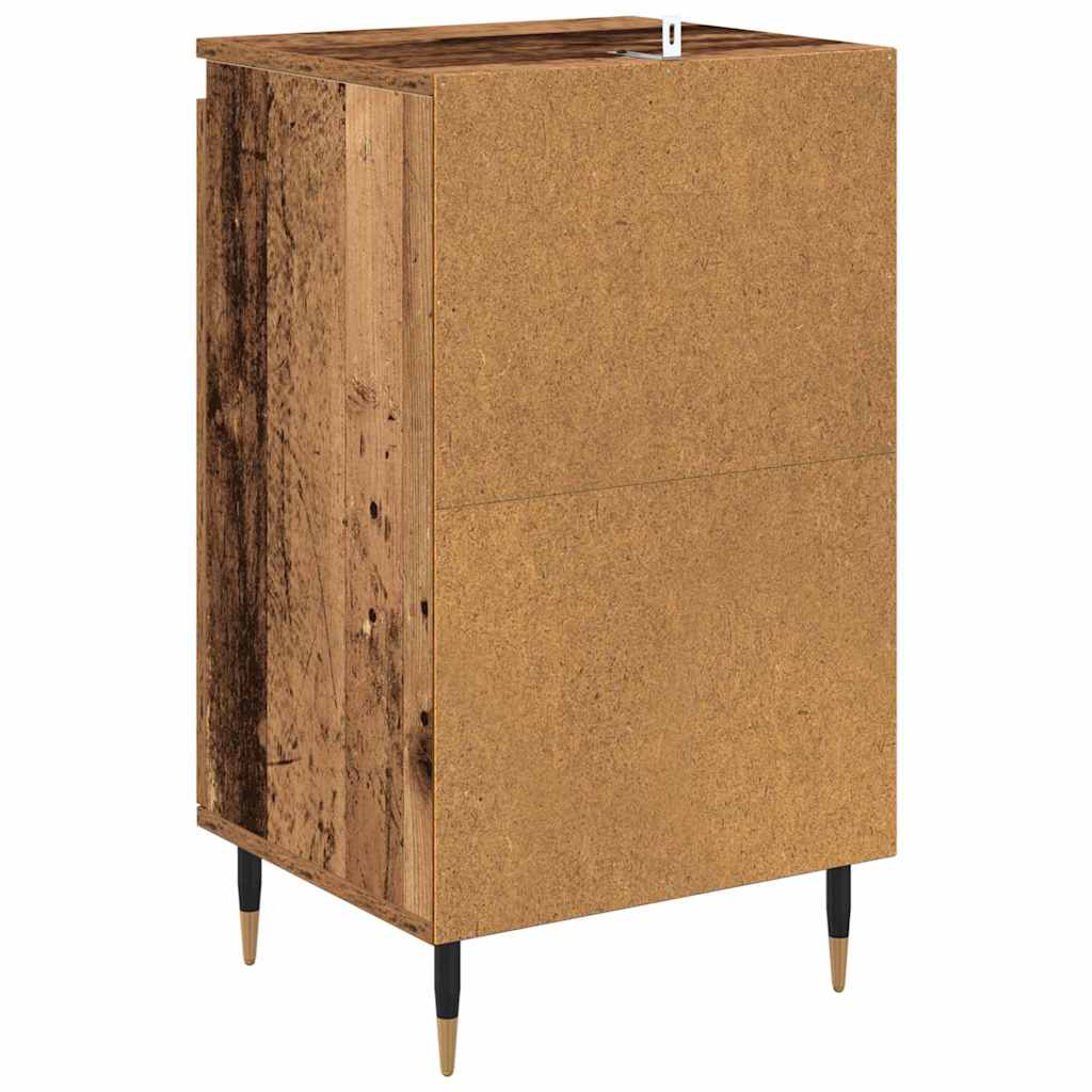 Kreveta 2 pcs Staro drvo 40 x 35 x 70 cm Obrađeno drvo i čelik