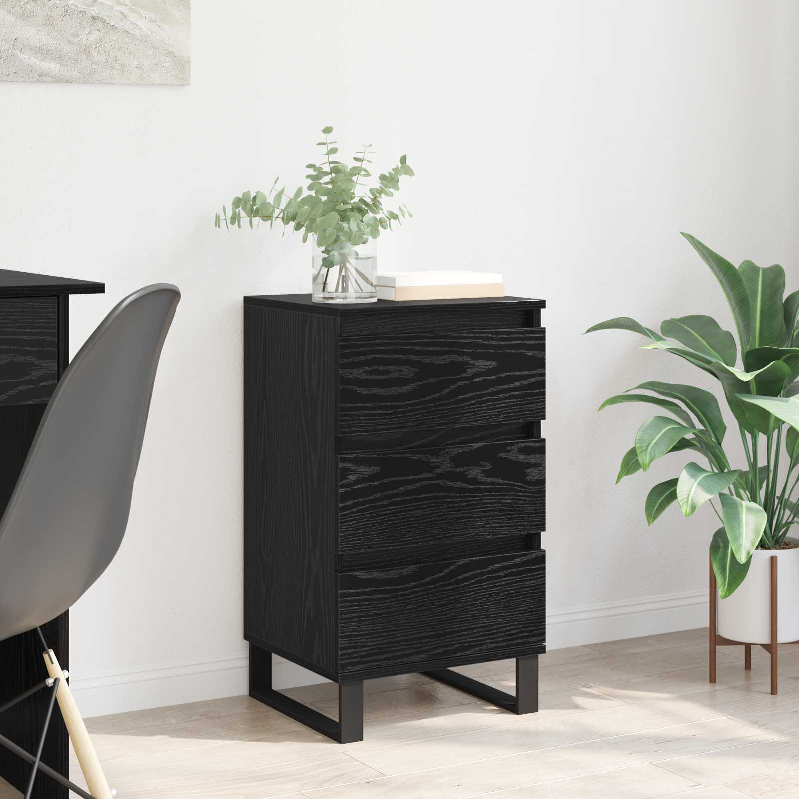 Kreveta s ladicama Crni hrast Konstruirano drvo
