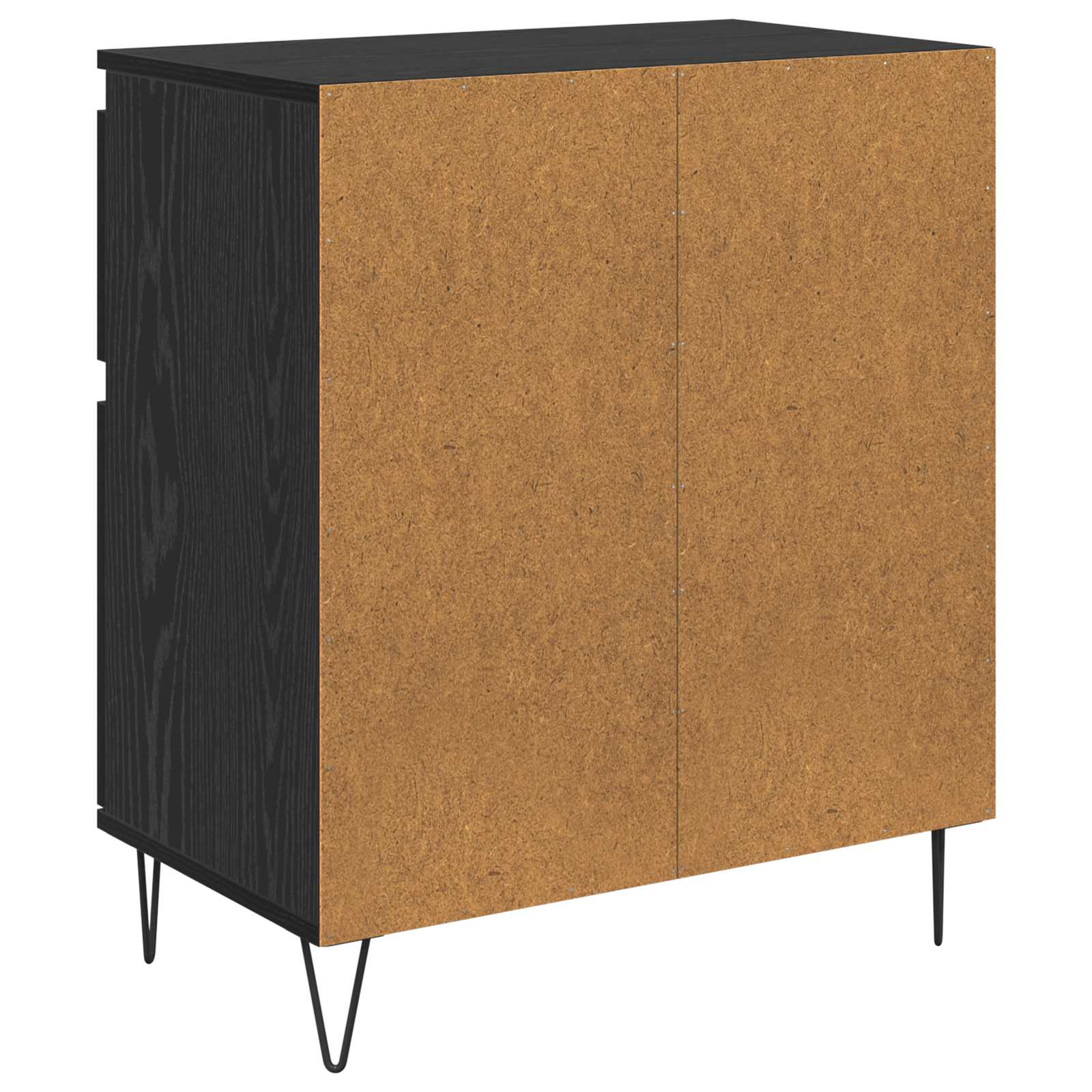 Kreveta Crni hrast 60 x 35 x 70 cm Obrađeno drvo i čelik