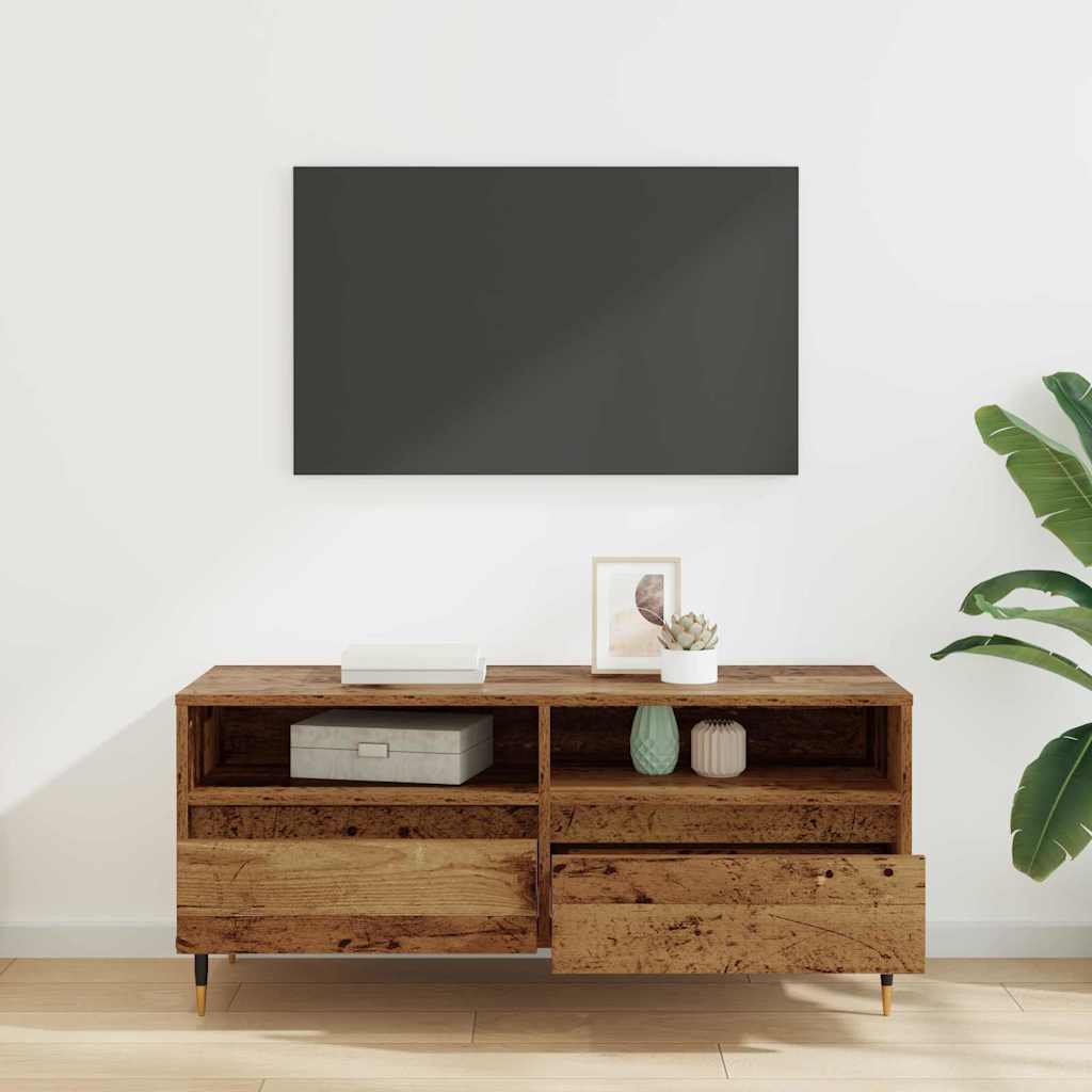 TV ormar Staro drvo 100 x 34,5 x 44,5 cm Obrađeno drvo i čelik