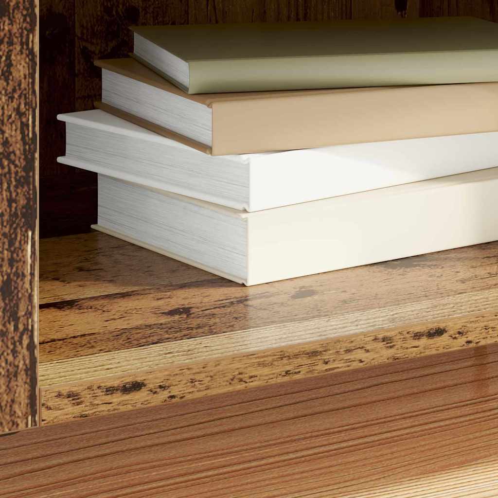 Ormar za ploče s policom s pohranom Staro drvo 121 x 38 x 48 cm