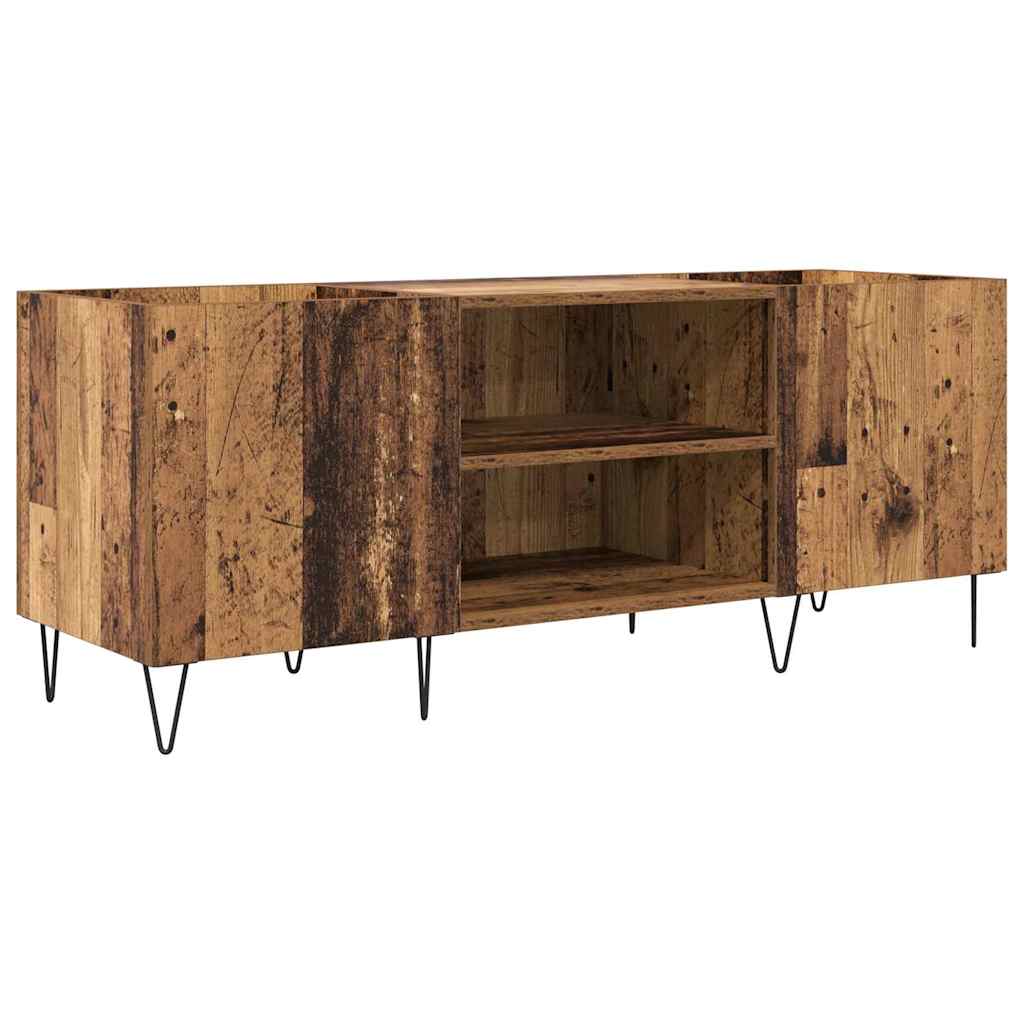 Ormar za ploče s policom s pohranom Staro drvo 121 x 38 x 48 cm