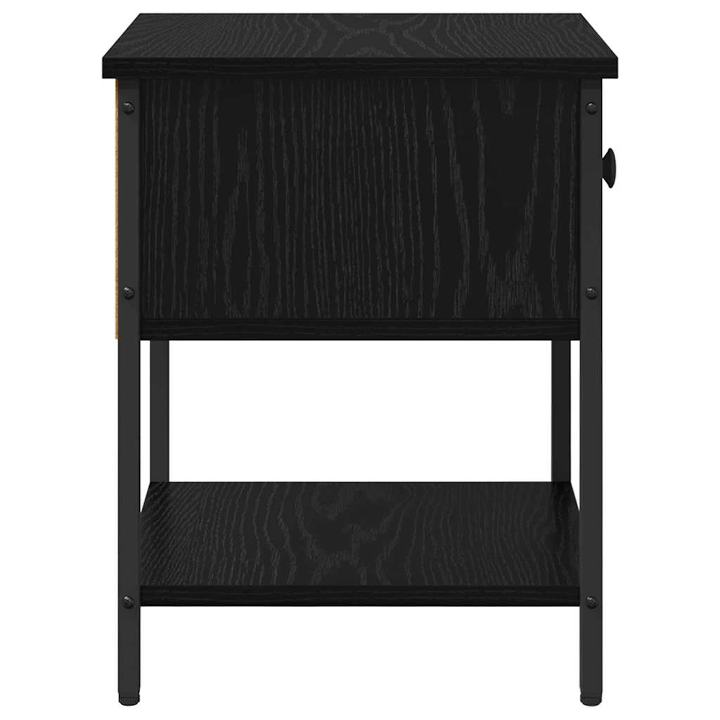 Noćni ormarić s ladicama 2 pcs Crni hrast 34 x 35,5 x 45 cm