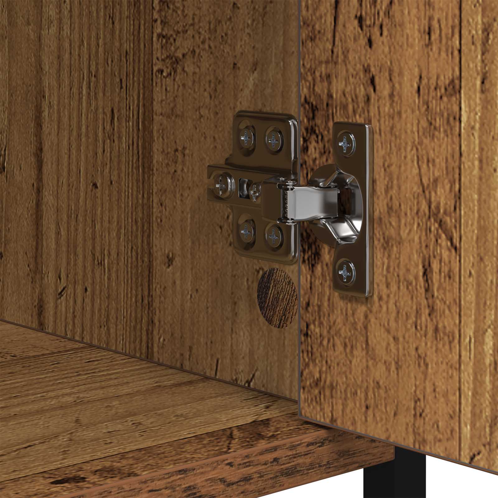 Noćni ormar 2 pcs Staro drvo 40 x 42 x 60cm Konstruirano drvo