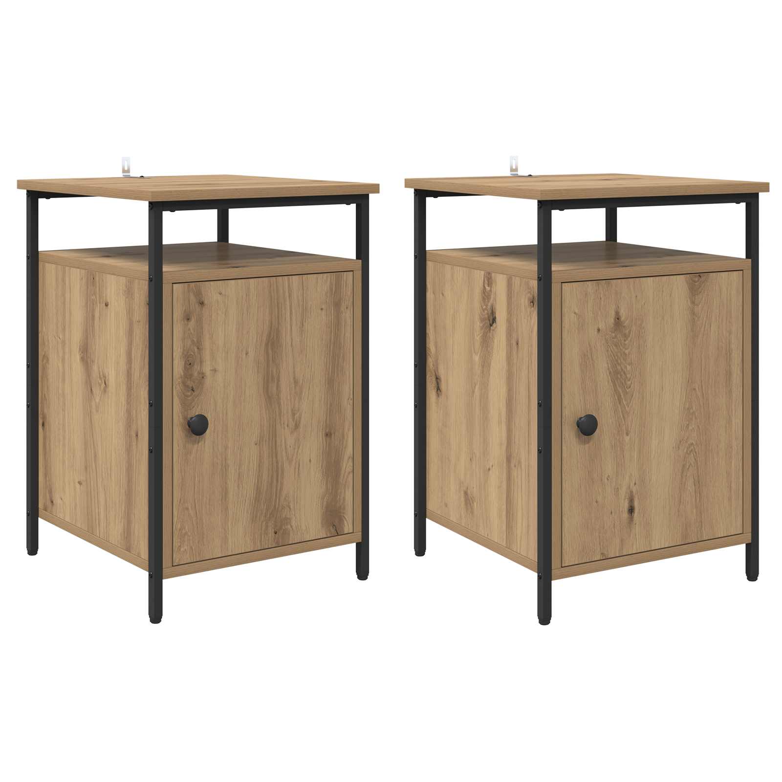 Noćni ormar 2 pcs Umjetnički hrast 40 x 42 x 60cm