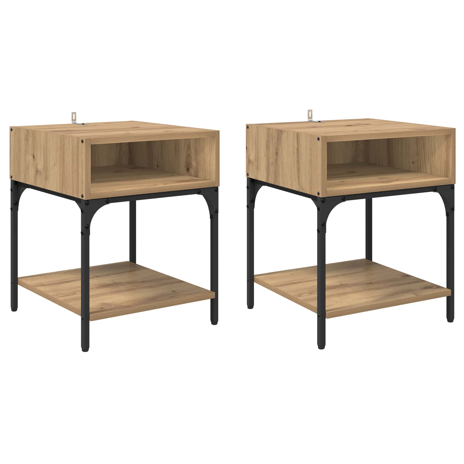 Noćni ormarić 2 pcs Umjetnički hrast 40 x 40 x 50 cm