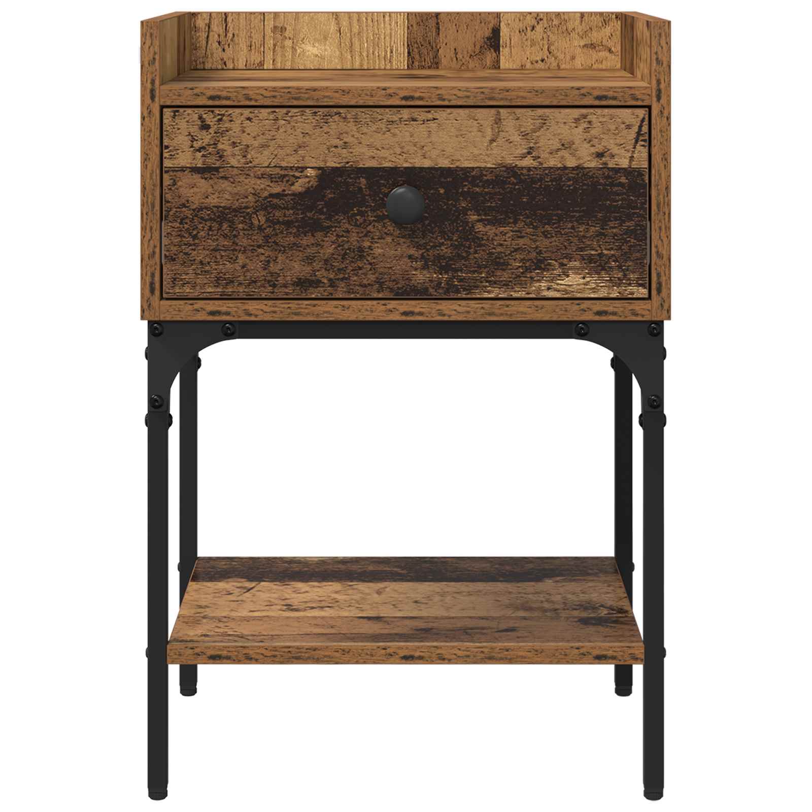 Noćni ormarić s ladicama 2 pcs Staro drvo 40 x 29 x 60 cm
