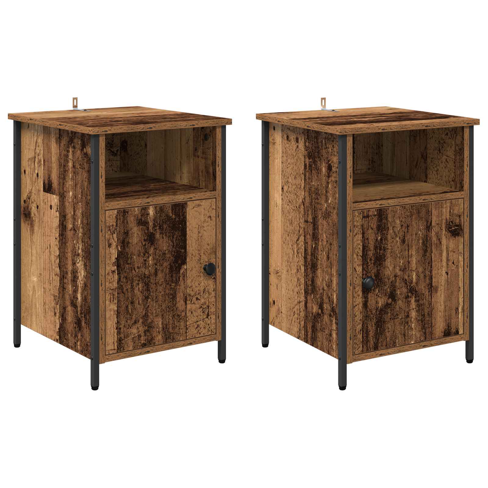 Noćni ormar 2 pcs Staro drvo 40 x 42 x 60 cm Konstruirano drvo