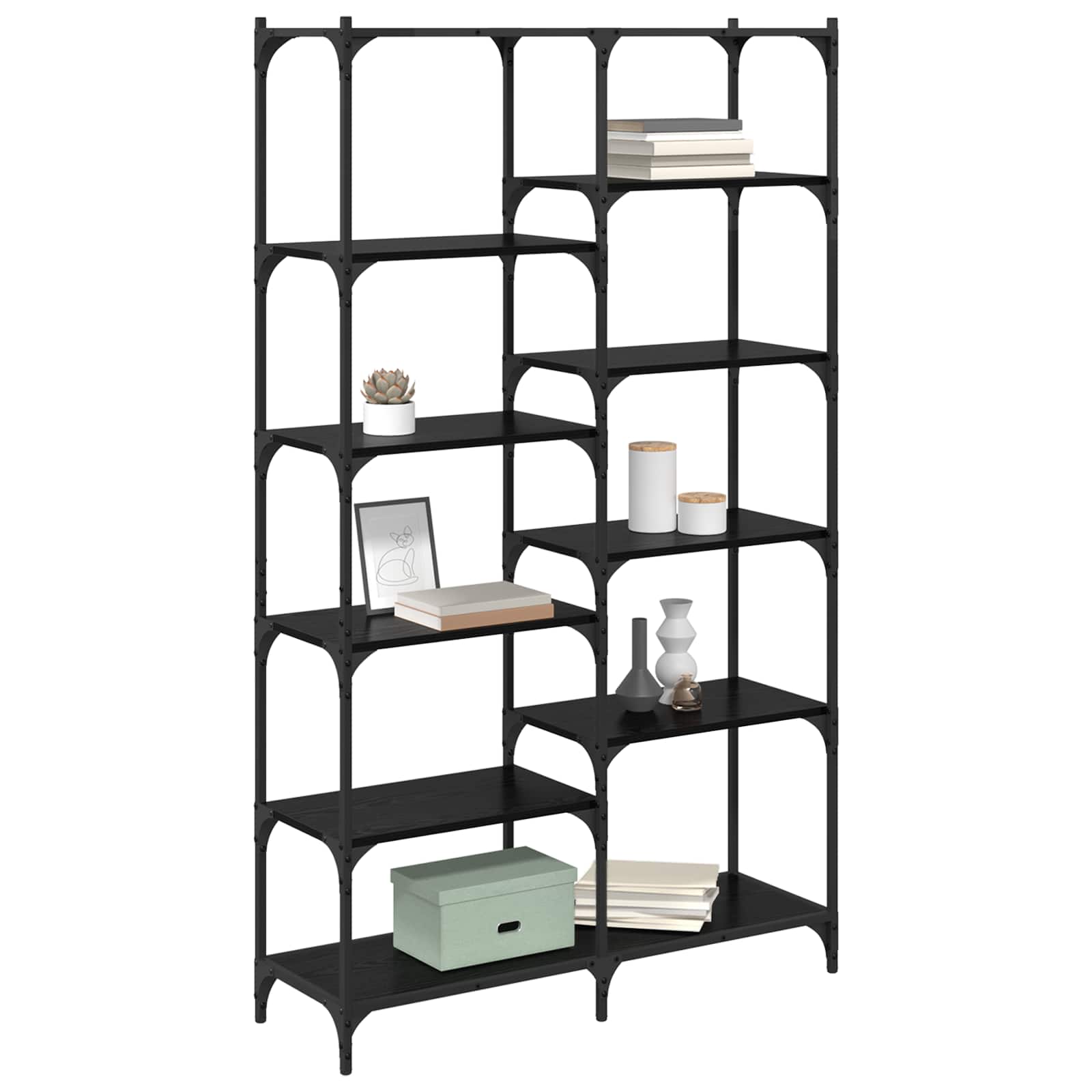 Polica Crni hrast 100 x 32 x 170 cm Konstruirano drvo