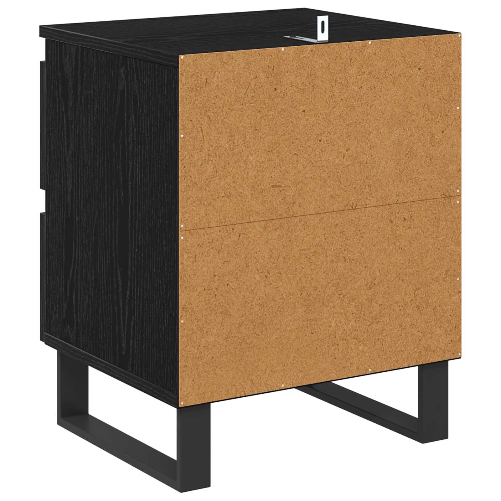Noćni ormar 2 pcs Crni hrast 40 x 35 x 50 cm Konstruirano drvo