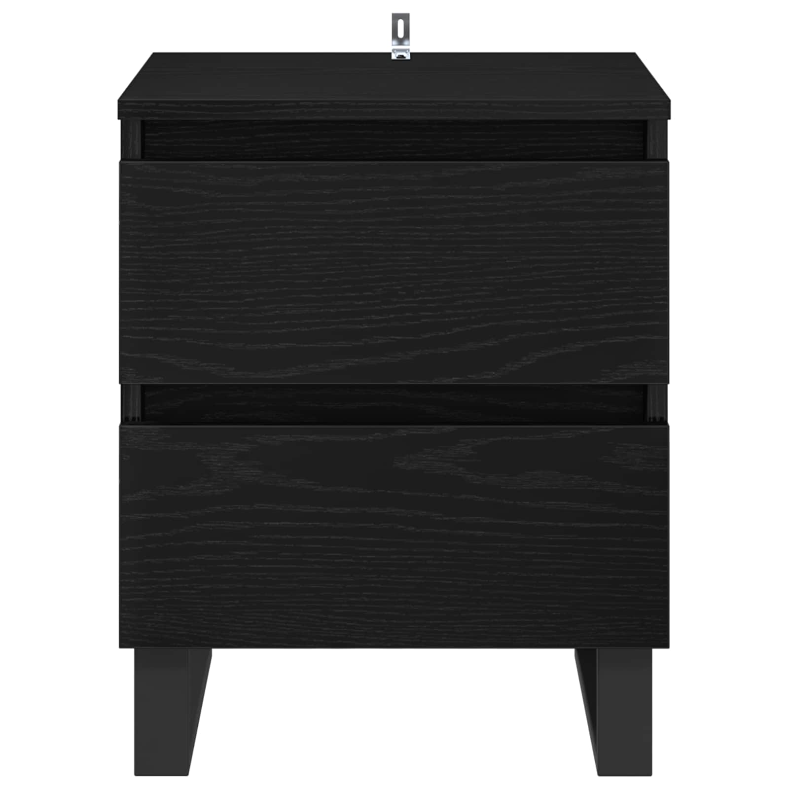 Noćni ormar 2 pcs Crni hrast 40 x 35 x 50 cm Konstruirano drvo