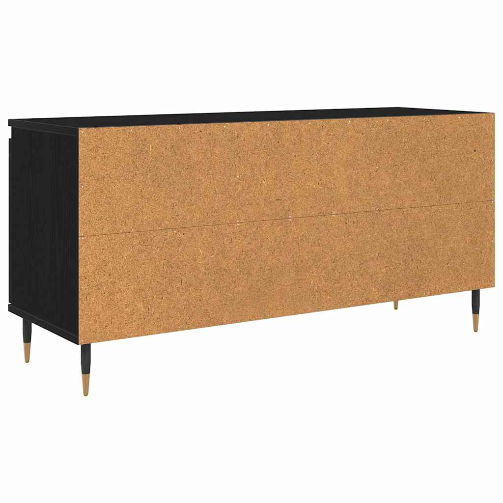 TV ormar Crni hrast 104 x 35 x 50 cm Konstruirano drvo