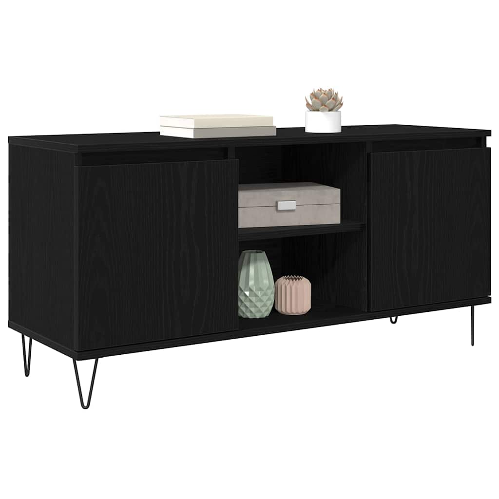 TV ormar Crni hrast 104 x 35 x 50 cm Konstruirano drvo