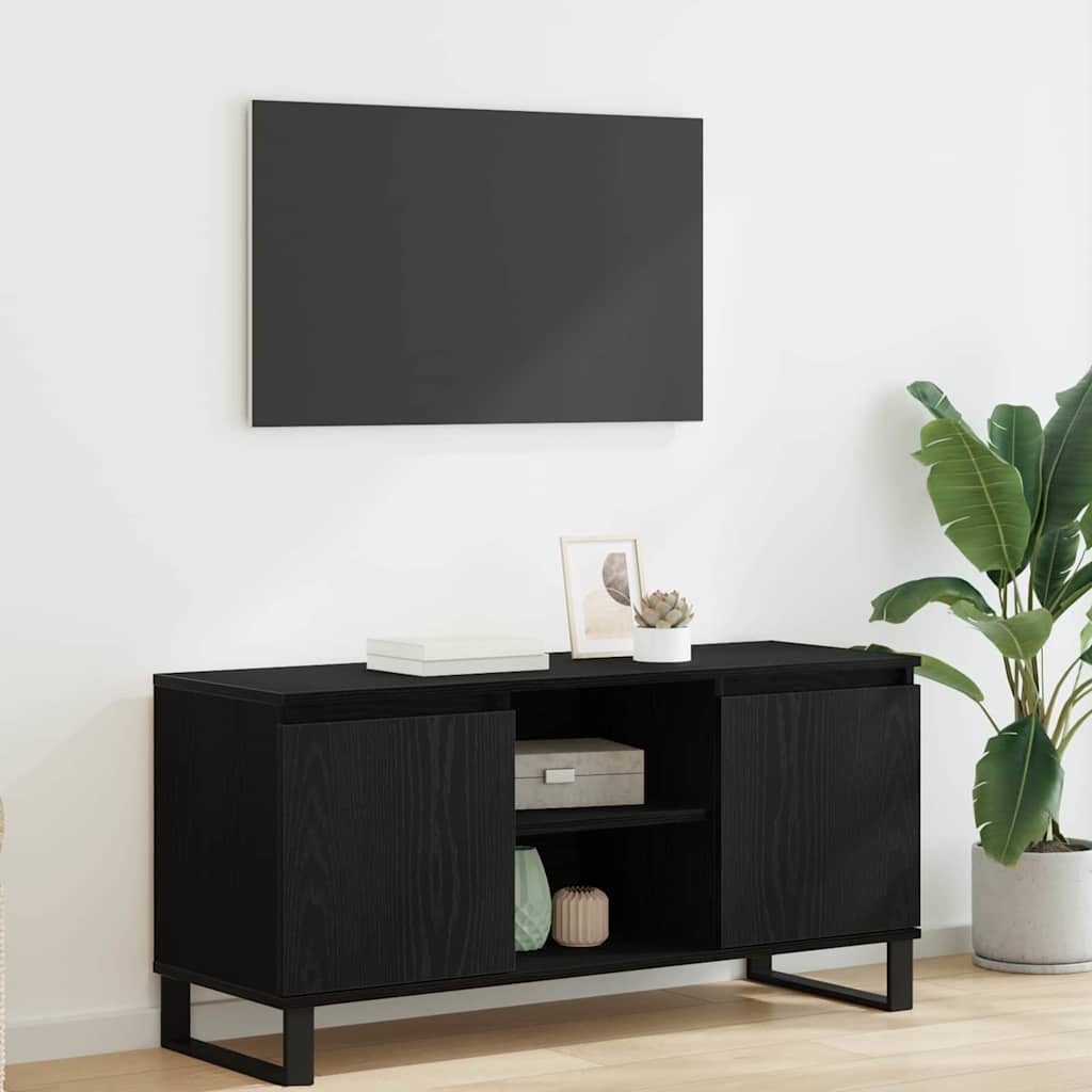 TV ormar Crni hrast 104 x 35 x 50 cm Konstruirano drvo