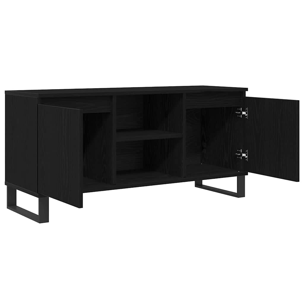 TV ormar Crni hrast 104 x 35 x 50 cm Konstruirano drvo
