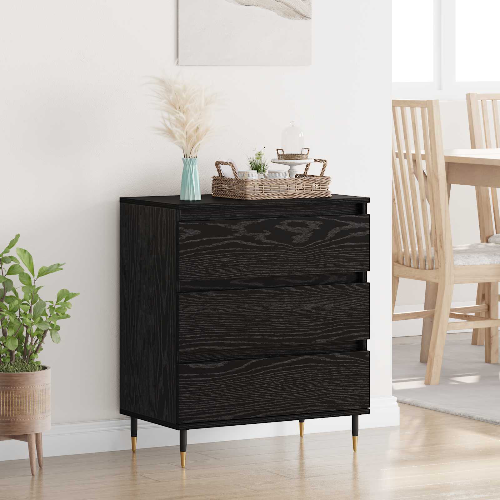 Kreveta s ladicama Crni hrast 60 x 35 x 70 cm Konstruirano drvo