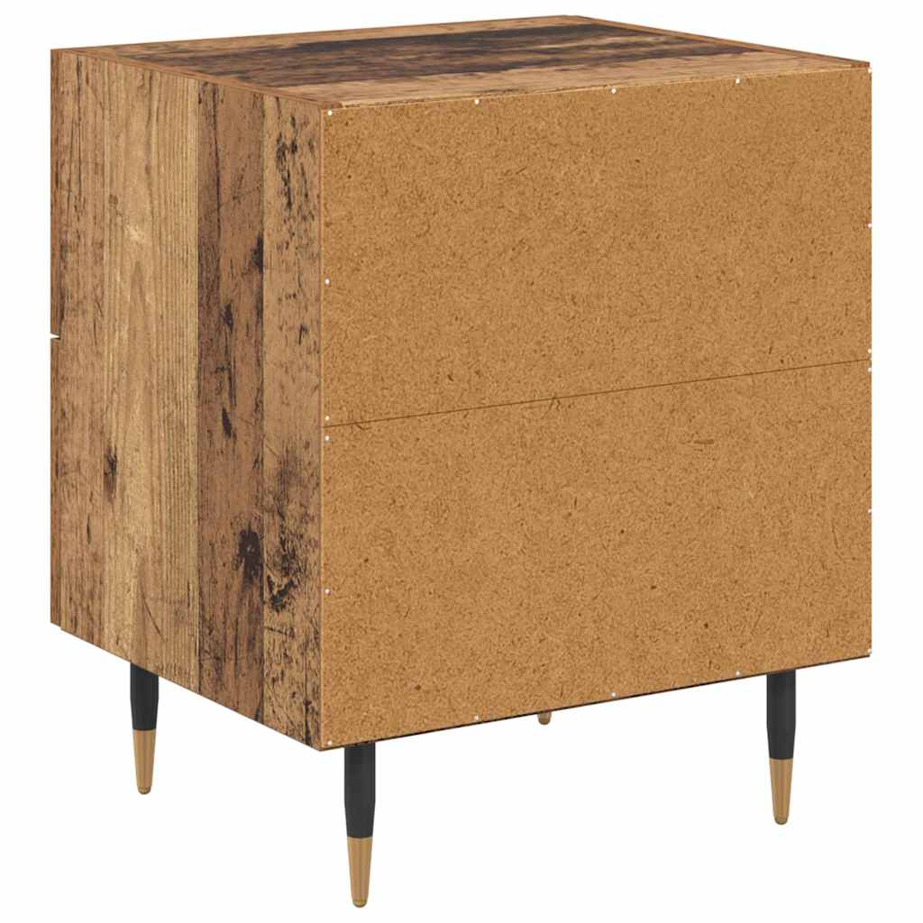 Noćni ormar s ladicama 2 pcs Staro drvo 40 x 35 x 47,5 cm