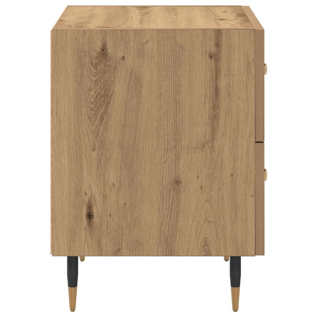 Noćni ormar s ladicama Umjetnički hrast 40 x 35 x 47,5 cm