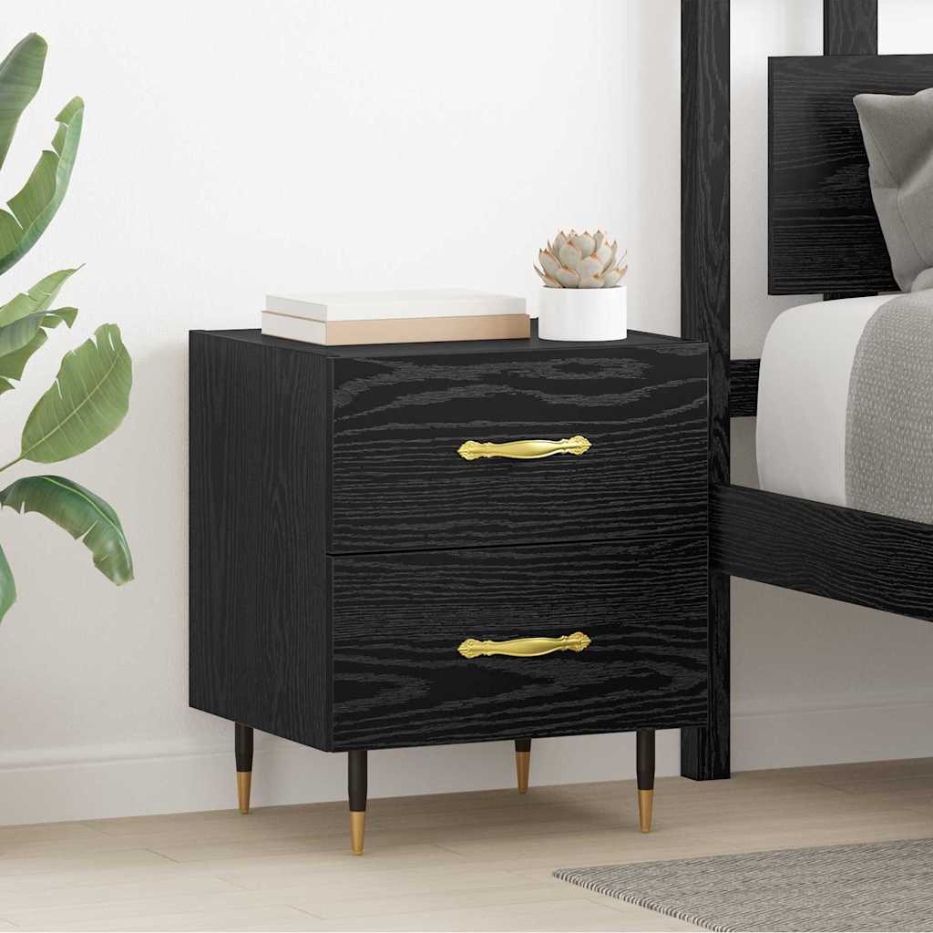 Noćni ormar Crni hrast 40 x 35 x 47,5 cm Konstruirano drvo