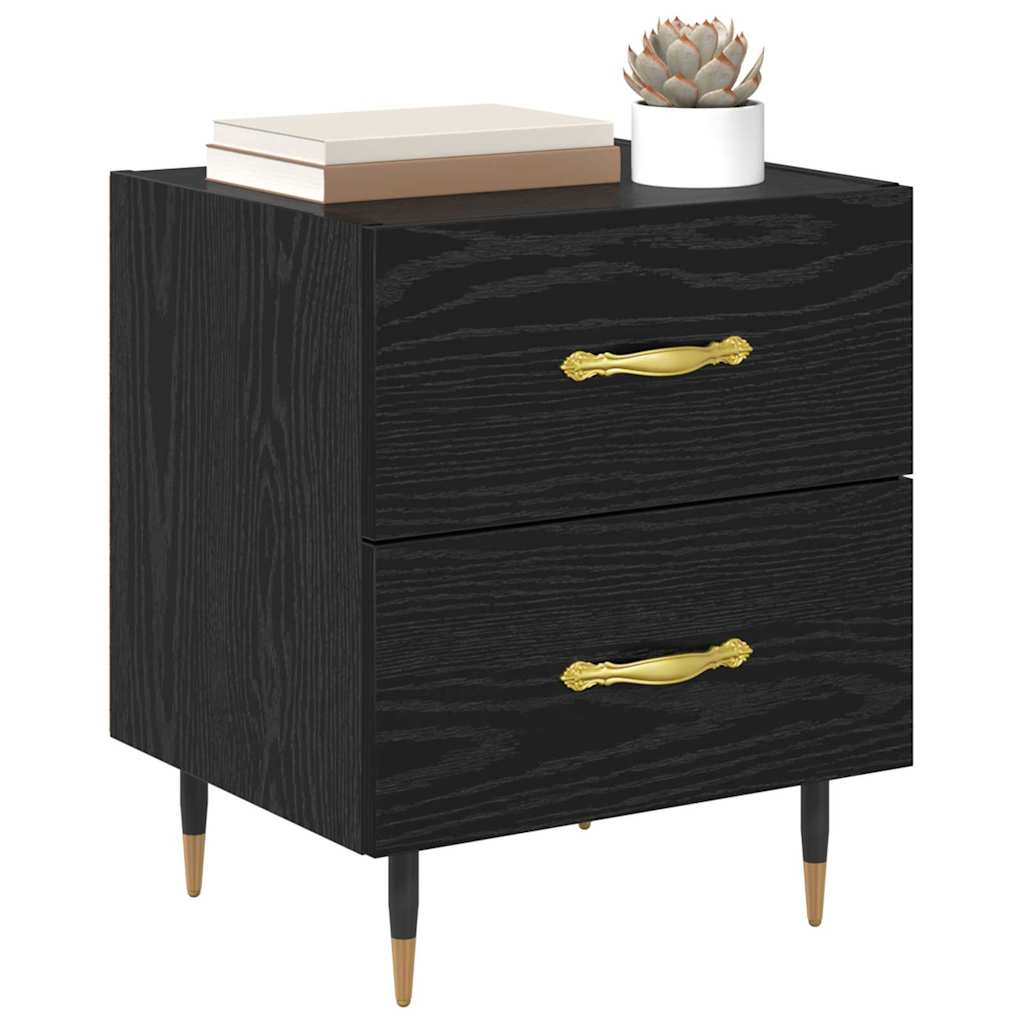 Noćni ormar Crni hrast 40 x 35 x 47,5 cm Konstruirano drvo