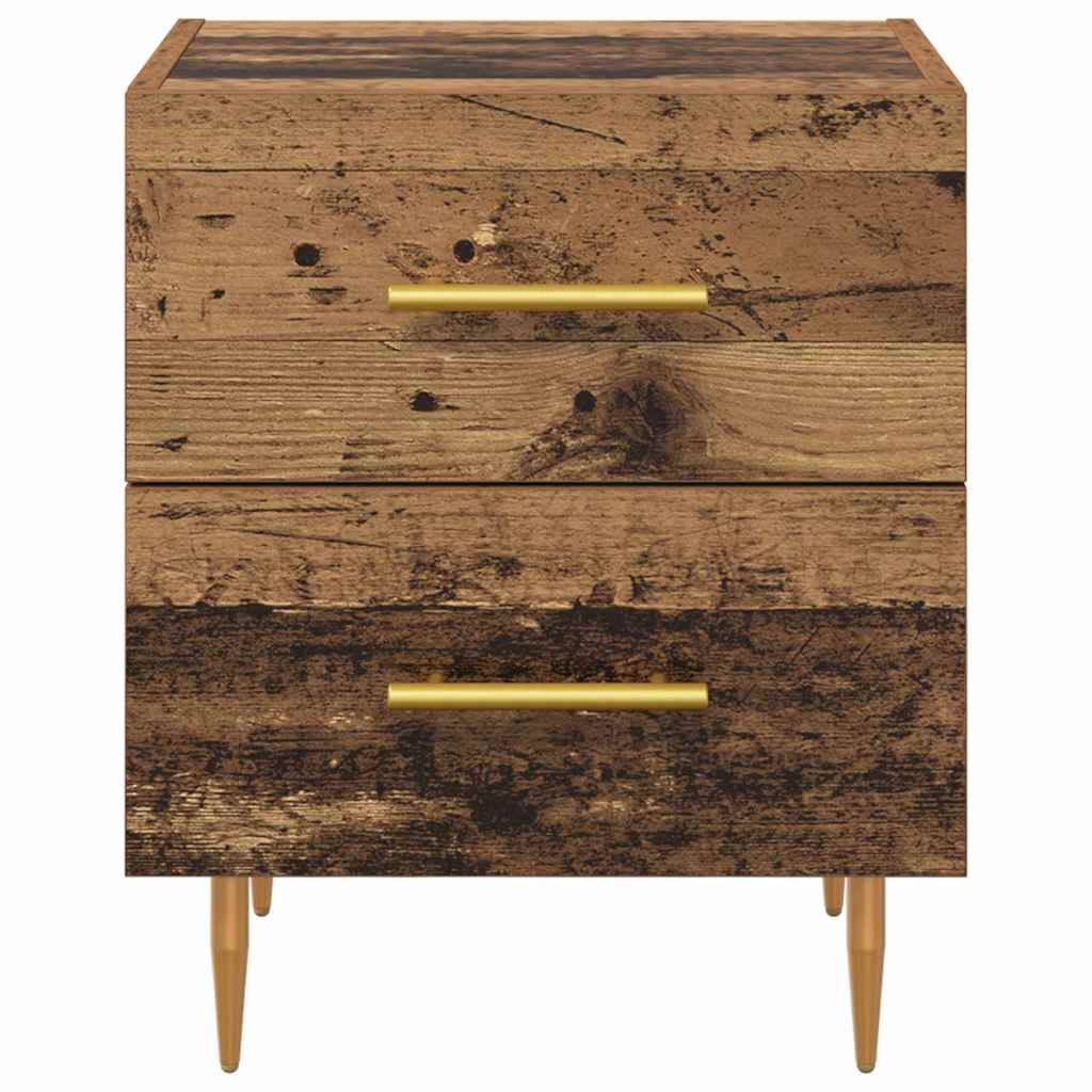 Noćni ormar s ladicama 2 pcs Staro drvo 40 x 35 x 47,5 cm