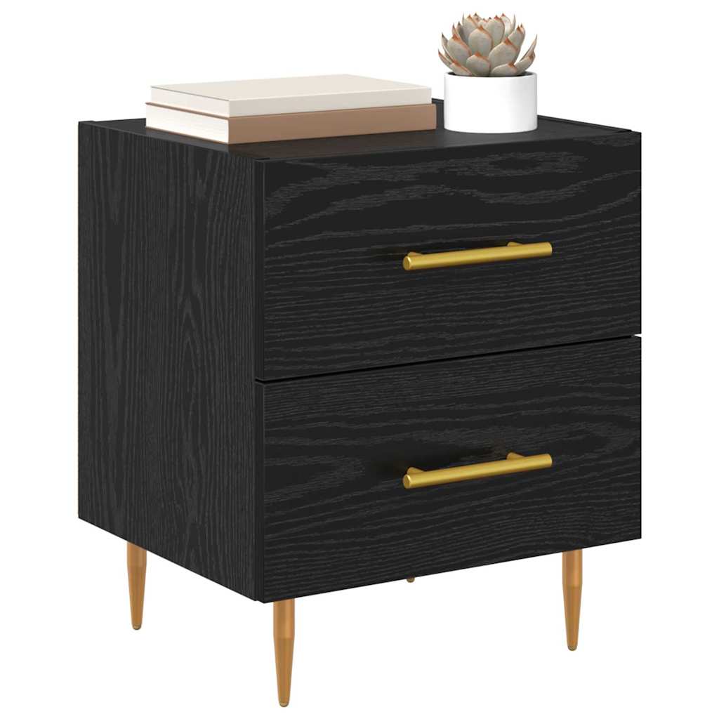 Noćni ormar Crni hrast 40 x 35 x 47,5 cm Konstruirano drvo