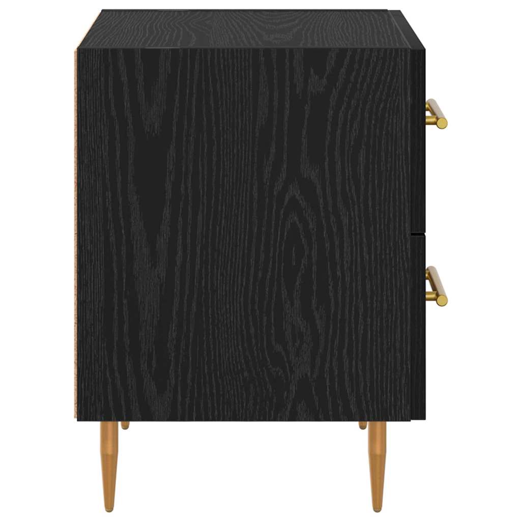 Noćni ormar Crni hrast 40 x 35 x 47,5 cm Konstruirano drvo