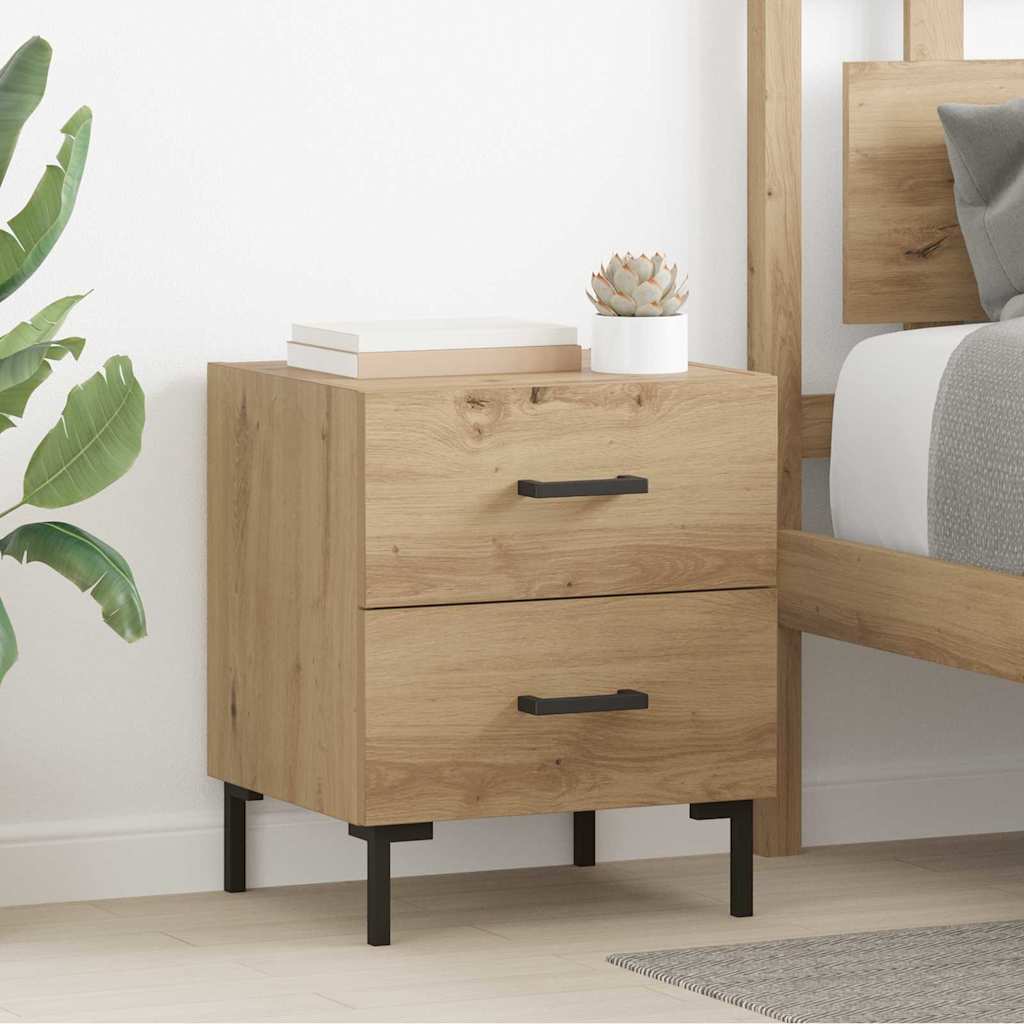 Noćni ormar s ladicama 2 pcs Umjetnički hrast 40 x 35 x 47,5 cm