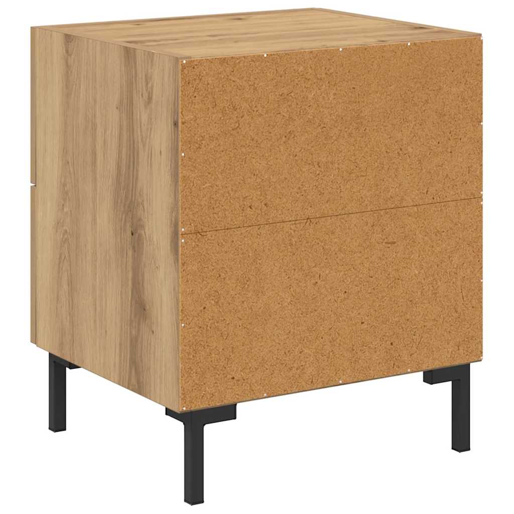 Noćni ormar s ladicama 2 pcs Umjetnički hrast 40 x 35 x 47,5 cm