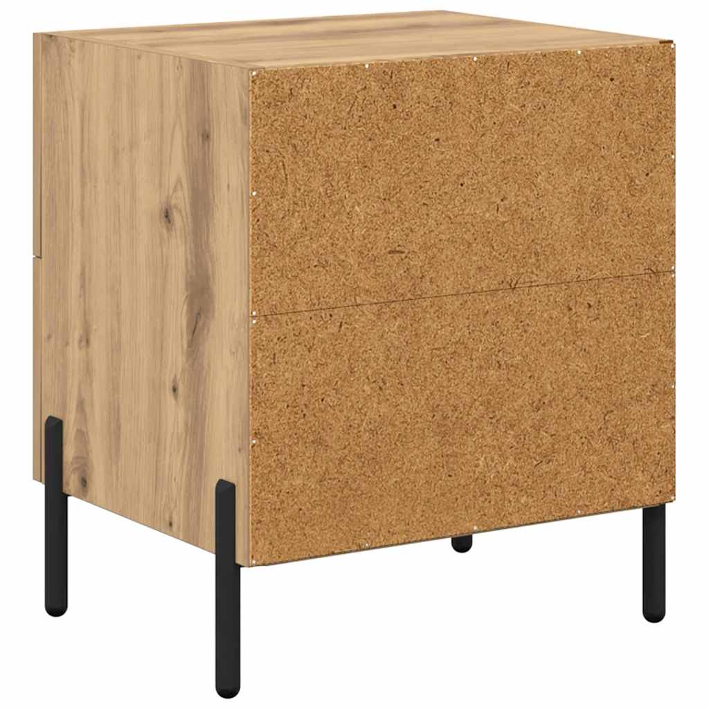 Noćni ormar s ladicama 2 pcs Umjetnički hrast 40 x 35 x 47,5 cm