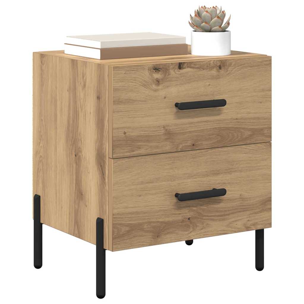 Noćni ormar s ladicama 2 pcs Umjetnički hrast 40 x 35 x 47,5 cm