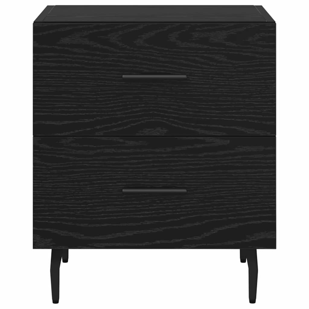 Noćni ormar s ladicama 2 pcs Crni hrast 40 x 35 x 47,5 cm
